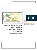 Primer Informe Geoquimica