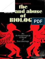 Sahlins, Marshall D. The Use and Abuse of Biology. An Anthropological Critique of Sociobiology PDF