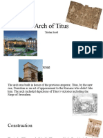 Arch of Titus History and Construction in Rome