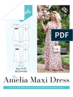 Amelia Maxi Dress: Sizes 8-20 Beginner