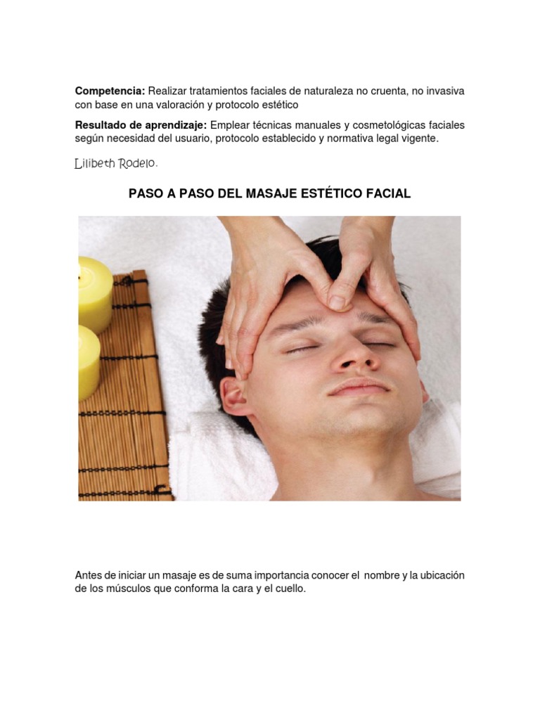 Masaje facial relajante paso a paso new arrivals