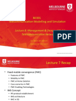 BE301 Telecommunication Modelling and Simulation: Lecture 8: Management & Design of Public Telecommunication Networks