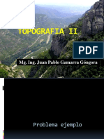 Topografia Ii: Mg. Ing. Juan Pablo Gamarra Góngora