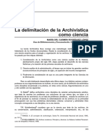 Maria del Carmen Rodriguez Lopez - La delimitación de la archivistica como ciencia.pdf