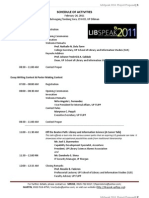 LibSpeak 2011 Schedule