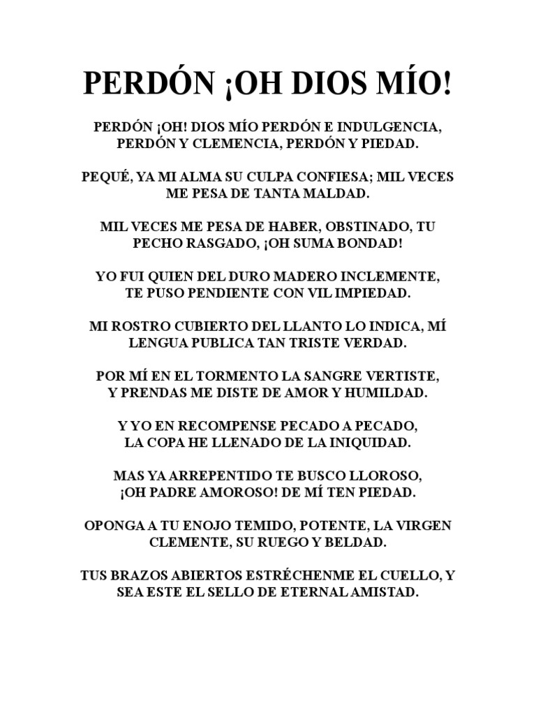 Perdon Oh Dios Mio PDF