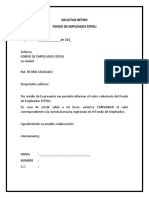 Modelo Carta Retiro Voluntario Fondo PDF