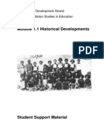 Module 1.1 Historical Developments: Professional Development Strand Unit 1: Foundation Studies in Education