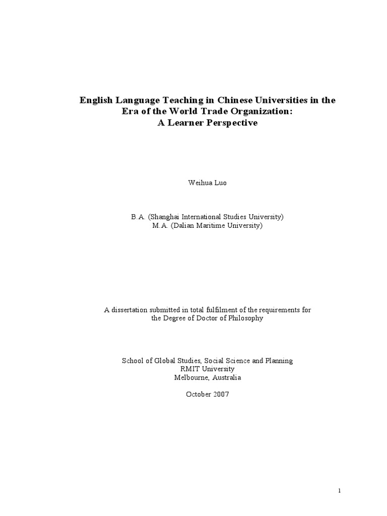 Luo PDF | PDF | English As A Second Or Foreign Language | Survey ...