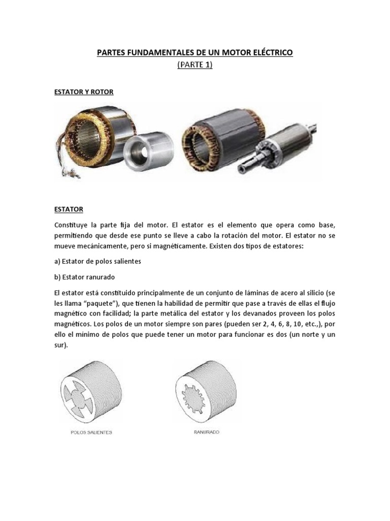 Partes Fundamentales de Un Motor Parte I | PDF