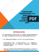 La Argumentación Jurídica y Su Auge Actual Desde La Optica de Neil Maccormick y Robert Alexis