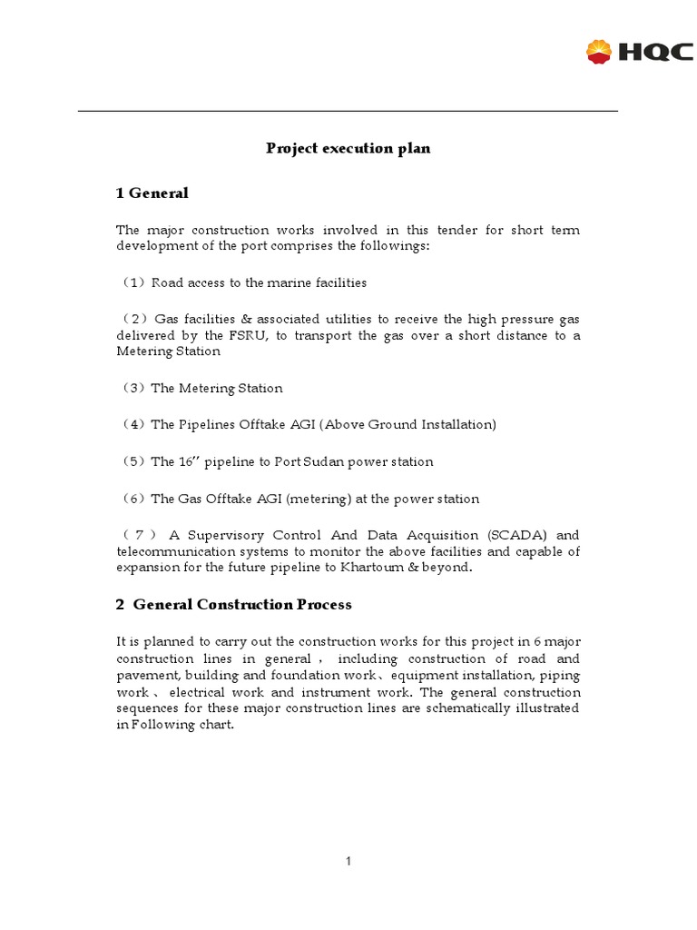 Project Execution Plan | PDF