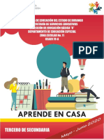 CUADERNILLO ACTIVIDADES APRENDE EN CASA 3 Secundaria