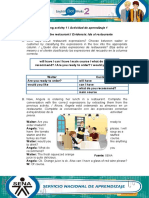 Mesero o El Cliente Clasificando Las Expresiones Del Recuadro en La Columna Correcta