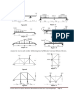 Analyze The Force in Each Member of Following Truss by Method of Joint and Method of Section