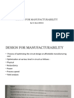 Design For Manufacturability: by R. Devi AP/ECE