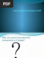 Semiconductor Basics in RF