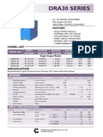 Dra30 Series: Model List