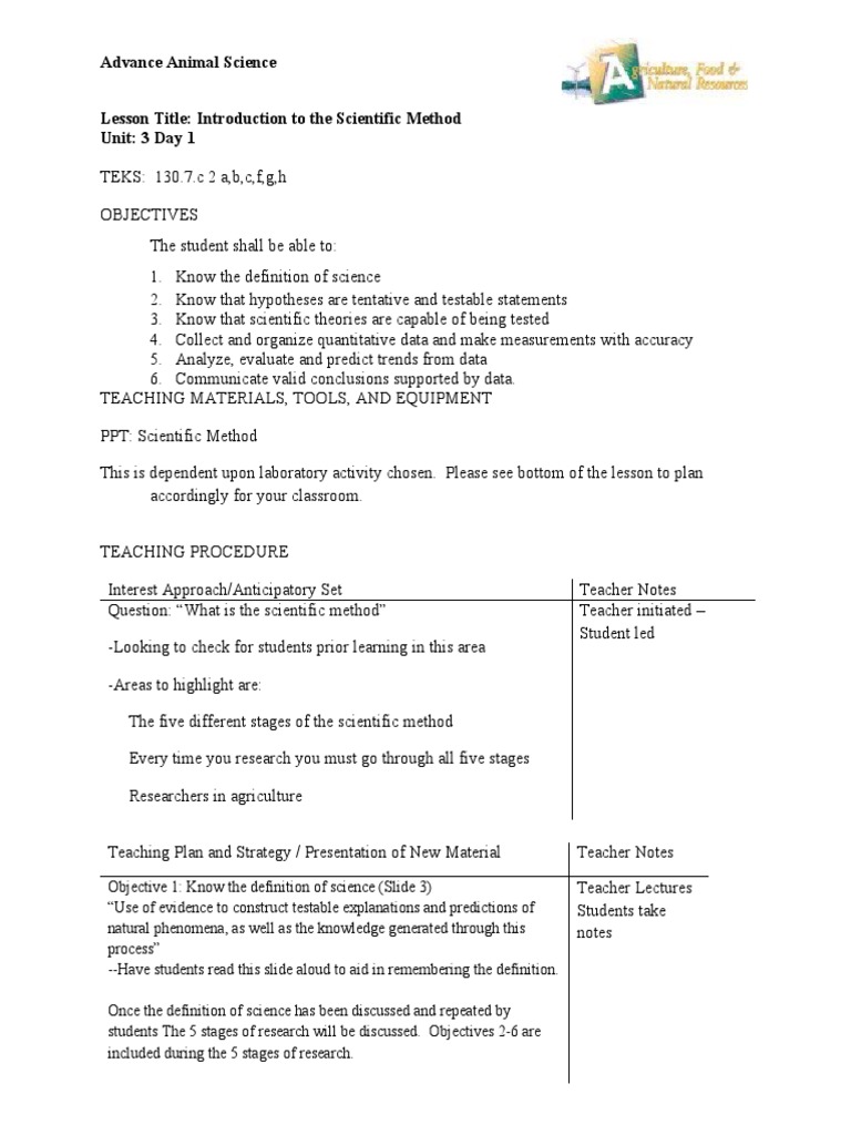 advance-animal-science-lesson-title-introduction-to-the-scientific