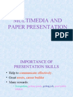 Multimedia and Paper Presentation
