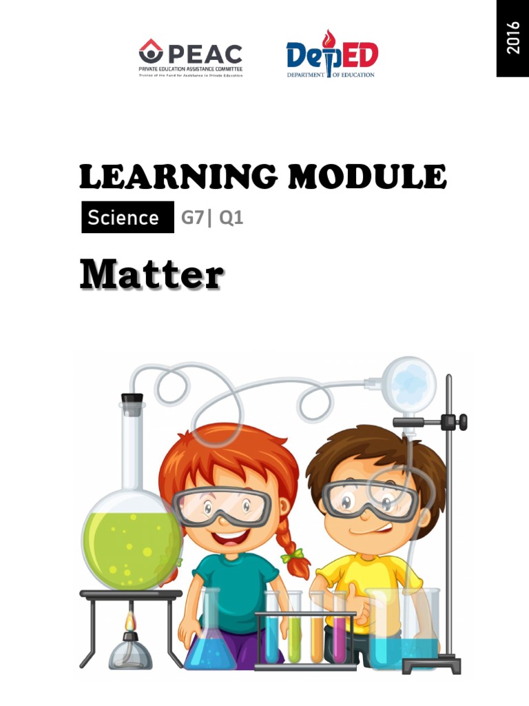 Learning Module: Matter | PDF | Experiment | Thomas Edison