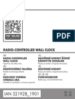 Radio Controlled Wall Clock Manual