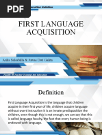 First Language Acquisition