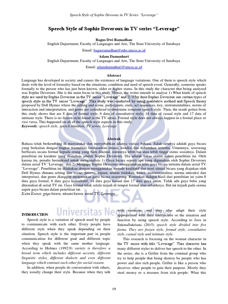 Consultative Speech Style Example Sentence PDF PDF Conversation