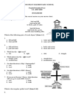 Fourth Periodical Test in English