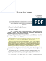 Para Profundizar. Persona. Dignidad y Singularidad. Tomás Melendo