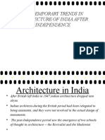 Contemporary Trends in Architecture of India After Indeendence