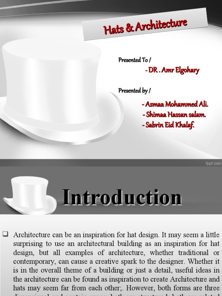 Hats & Archite Cture Hats & Archite Cture | PDF | Composition (Visual ...