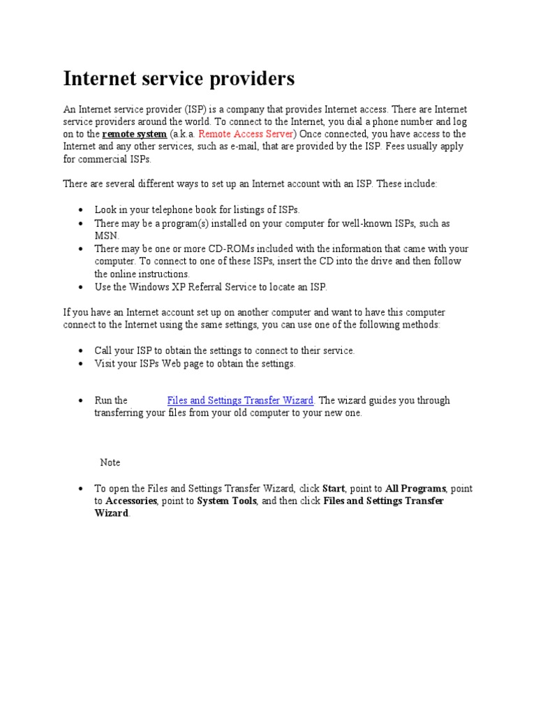 01 Internet Service Providers | PDF
