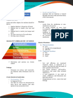 Motivations and Emotions: Objectives