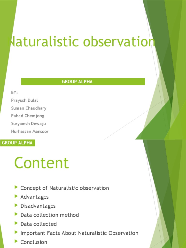 Naturalistic Observation: Pros and Cons | PDF | Observation | Sampling ...