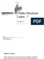 How To Make Business Letter