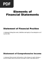 Elements of Financial Statements