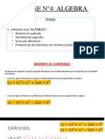 CLASE N°4 ALGEBRA