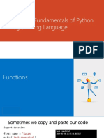 PYT-M3: Fundamentals of Python Functions