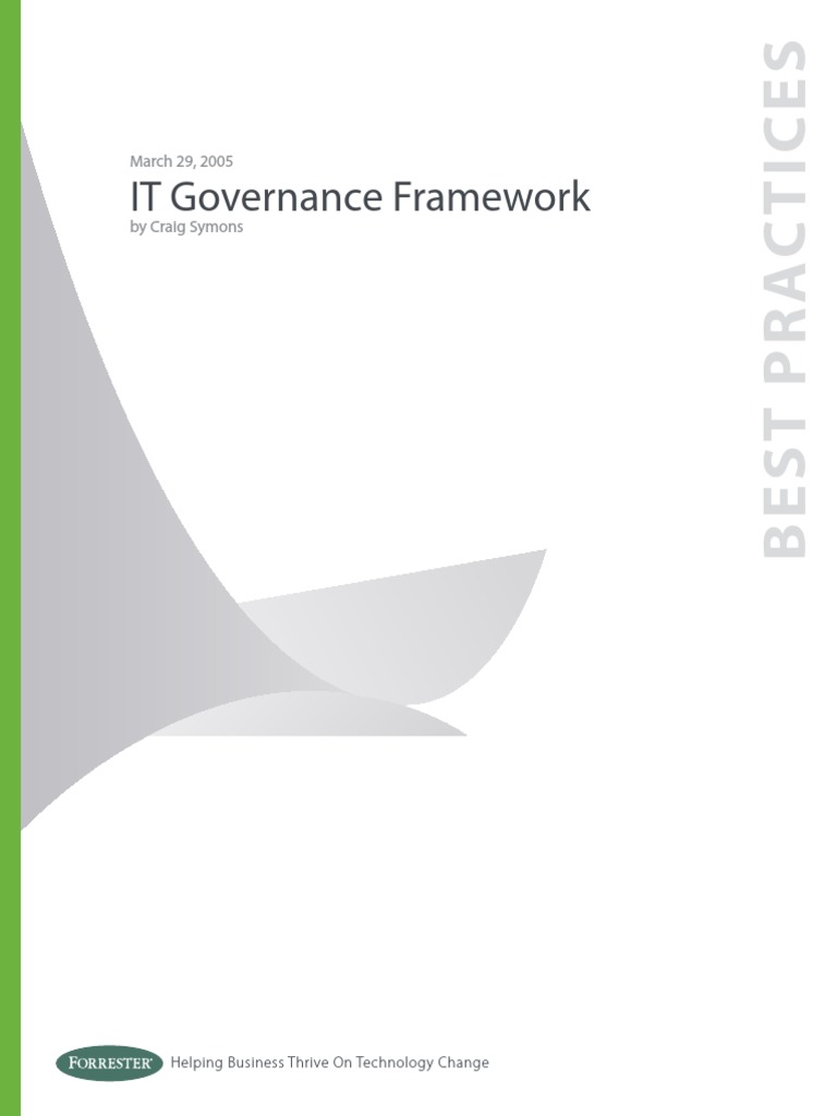 IT Governance Framework PDF | PDF
