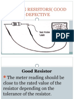 Testing Resistors (Good - Defective