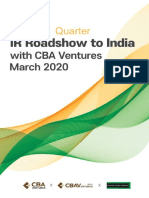 2020 IR Roadshow to India