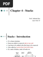 Chapter 4 - Stacks: Prof. Ashwini Rao Asst. Prof. IT