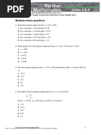 Chapter 4 Revision Test (Fitting Lines To Data) PDF