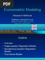 Econometric Modeling