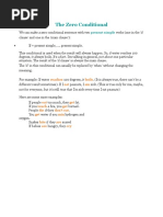 Conditionals & Mixed Conditionals