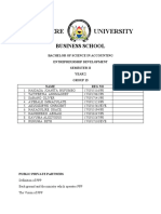 Makerere University group project on public private partnerships (PPP