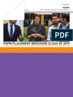PGPM Placement Brochure - Class of 2019 PDF