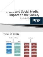 Media and Social Media - Impact On The Society