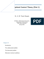 Optimal Control Theory (Part I) : Dr. A. M. Tanvir Hussain